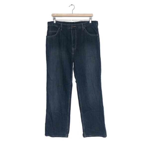 Levi’s Vintage Jeans Men’s Size 36x32 Dark Wash Straight Leg Orange Tab - Picture 5 of 11